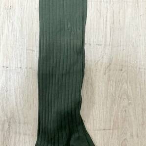 ◇靴下◆Berluti ベルルッティ メンズ ソックス グリーン コットン100％ 9.5 Lサイズ 未使用の画像5