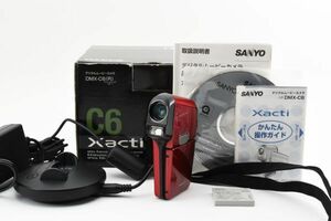【光学極上品】三洋電機 サンヨー Xacti DMX-C6 赤 レッド コンパクトデジタルカメラ #614