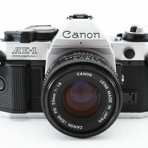【実用品】Canon キャノン AE-1 PROGRAM シルバー / new FD F1.8 50mm #642-3の画像3