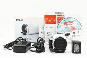 【光学極上品】Canon キャノン iVIS HF R700 白 ホワイト ビデオカメラ #702-1