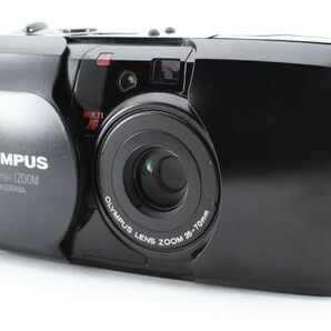 【実用品】Olympus オリンパス μ[myu:] panorama 黒 ブラック コンパクトフィルムカメラ #734-2の画像3