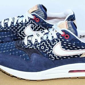 DENHAM × NIKE AIR MAX 1 デンハム ナイキ エアマックス1 BLUE VOID/SAIL-COASTAL BLUE CW7603-400 サイズ:28.0cm US:10.0 美中古品の画像2