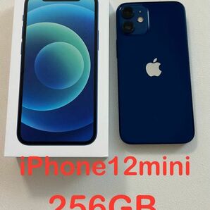 iPhone 12 mini 256GB ブルー　画面フィルム付き