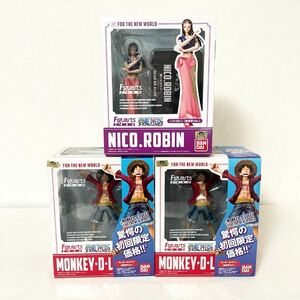 m56/140★1円〜 未開封 フィギュアーツZERO ONE PIECE モンキー・D・ルフィ 新世界 Ver. ニコ・ロビン 新世界 Ver.