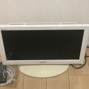 TOSHIBA REGZA 液晶テレビ　22A1(W) 持ち運び楽々、おしゃれなホワイト