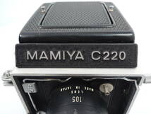 △Mamiya C220 professional 二眼レフ/レンズ MAMIYA-SEKOR 1:3.5 f=105mm フィルムカメラ マミヤ カメラ 動作未確認/管理5690A12-01260001_画像10