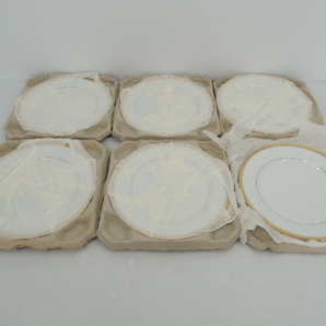 未使用・長期保管品 Noritake ノリタケ 食器 大量まとめ プレート 大皿 小皿 ティーセット ホワイト×ゴールド 食器 ブランド/管理6795A24の画像7