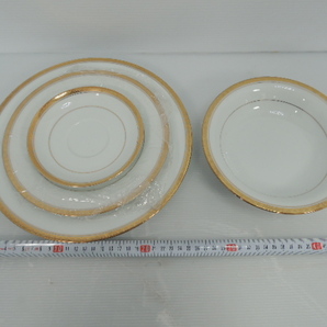 未使用・長期保管品 Noritake ノリタケ 食器 大量まとめ プレート 大皿 小皿 ティーセット ホワイト×ゴールド 食器 ブランド/管理6795A24の画像8