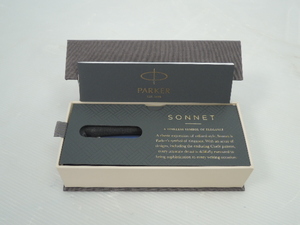 △美品 PARKER パーカー SONNET ソネット ボールペン ブルー 文房具 筆記用具 取扱説明書付き 箱あり 筆記未確認/管理6932A11-01260001