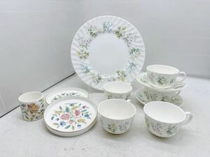 ★MINTON 洋食器 まとめ★ミントン カップ＆ソーサー プレート 金彩 不揃い 中古 ブランド HADON HALL SPRING VALLEY 花柄