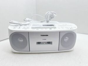 TOSHIBA 東芝 CDラジカセ TY-CDS7 CD カセット ラジオ 2017年製 オーディオ機器 音楽 CDラジオカセットレコーダー コード付 本体