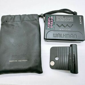 当時物★WALKMAN SONY ヴィンテージ ワイヤレスウォークマン カセットプレーヤー WW-505 ソフトケース付★希少 ソニーウォークマンの画像1