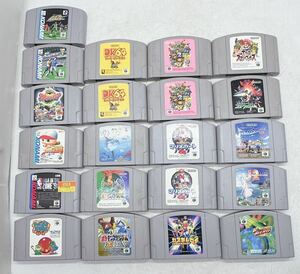 21点★Nintendo64 ソフト カセット まとめ★ポケモン金銀 マリオ DK64 サッカー 野球 NBA KONAMI TAITO J2 スマブラ 釣り 中古品