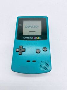 ゲームボーイカラー本体 CGB-001 GB GAMEBOYCOLOR 任天堂 Nintendo ゲーム機器 通電OK ブルー系 現状