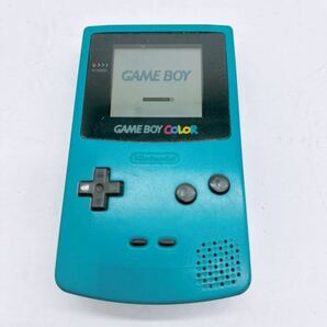 ゲームボーイカラー本体 CGB-001 GB GAMEBOYCOLOR 任天堂 Nintendo ゲーム機器 通電OK ブルー系 現状の画像1