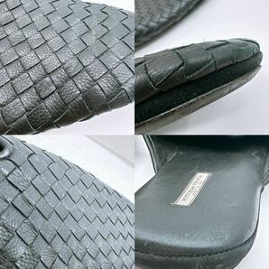 BOTTEGA VENETA スリッポン 黒 ボッテガヴェネタ 靴 シューズ スリッパ サンダル メンズ ブランド ブラック 現状 USED品の画像7