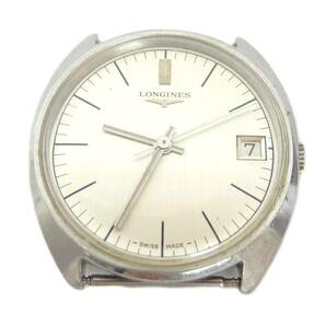 LONGINES ロンジン 手巻き アンティーク カレンダー付 メンズ腕時計 エンブレム付きリューズ ヴィンテージ 60s 70sの画像1