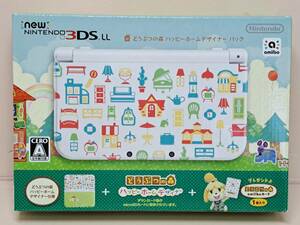 Newニンテンドー3DS LL本体 RED-001 どうぶつの森 ハッピーホームデザイナー パック ACアダプタ付