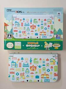 New Nintendo 3DS LL body RED-001 Animal Crossing happy Home designer pack 