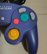 任天堂 Nintendo GAMECUBE ゲームキューブ バイオレット コントローラー ゲームできた ☆ ジャンク ☆ 送料520円より_画像8