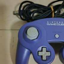 任天堂 Nintendo GAMECUBE ゲームキューブ バイオレット コントローラー ゲームできた ☆ ジャンク ☆ 送料520円より_画像7