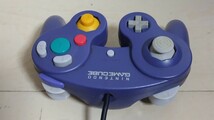 任天堂 Nintendo GAMECUBE ゲームキューブ バイオレット コントローラー ゲームできた ☆ ジャンク ☆ 送料520円より_画像3