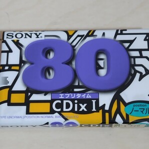 SONY ソニー カセットテープ CDixII 80分 エブリタイム ノーマル C-80CDX1C 未開封 送料185円よりの画像1