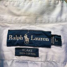 ラルフローレン　半袖シャツ　ボタンダウン　カラーポニー　無地　男女兼用　Lサイズ　Ralph Lauren BDシャツ　大きいサイズ　ユニセックス_画像6