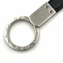 ブルガリ BVLGARI キーリング ロゴ シンプル 高級感 ブラック シルバー 黒 銀 送料無料 h0216aq01735 中古 古着 ブランド古着DB_画像5