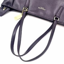 コーチ COACH トートバッグ ショルダーベルト 2way 大きめ パープル 紫 送料無料 h0305w0040 中古 古着 ブランド古着DB_画像9