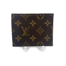 ルイヴィトン LOUIS VUITTON 二つ折り財布 小銭入れなし 薄型 モノグラム ブラウン系 送料無料 h0216aq00853 中古 古着 ブランド古着DB_画像2