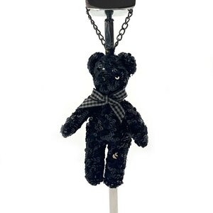  Anteprima ANTEPRIMA.. charm teddy bear spangled key holder black black free shipping h0408m011 used old clothes brand old clothes DB