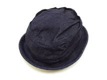 7 1/4 (約58cm) シュガーケーン デニム ポークパイハット SC02466 Sugar Cane DENIM PORKPIE HAT ハット 帽子 無地 デニムハット 新品_画像7