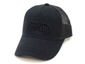 ノートン ブラックシリーズ キャップ Norton 3D ロゴ刺繍 帽子 242N8703B 黒 新品