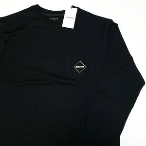 24SS新品L黒★F.C.Real BristolブリストルAUTHENTIC L/S TEAM POCKET TEE長袖TシャツF.C.R.BジャージSOPH.FCRBロンTブラックPRE MATCH TOP