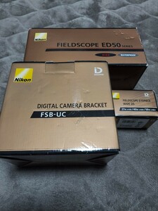 ニコン Nikon　ED50　接眼レンズ　ブラケットFSB-UC　セット　動作未確認