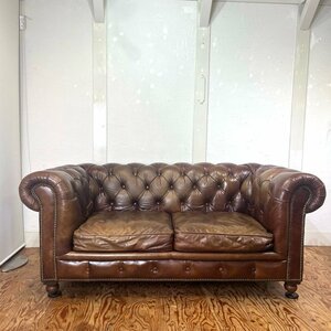  Halo / HALO kensington / KENSINGTON 2 seater . sofa Biker tongue original leather regular price approximately 50 ten thousand jpy 314885