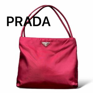 【美品】PRADA プラダ トートバッグ ナイロン 三角ロゴ ハンドバッグ ミニバッグ ショルダーバッグ