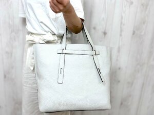 極美品 FURLA フルラ ジョベ トートバッグ ショルダーバッグ バッグ レザー ブルーグレー A4収納可 メンズ 70244Y