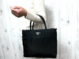 極美品 PRADA プラダ テスート トートバッグ ハンドバッグ バッグ B3806 ナイロン 黒 70607Y