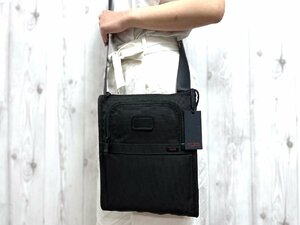 未使用展示品 TUMI トゥミ ショルダーバッグ バッグ ナイロン×レザー 黒 メンズ 70243Y