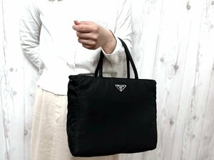 極美品 PRADA プラダ テスート ハンドバッグ トートバッグ バッグ ナイロン 黒 70811