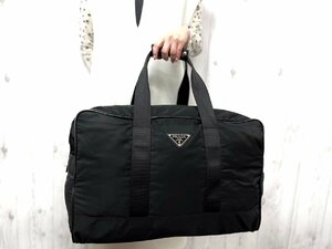  ultimate beautiful goods PRADA Prada te Hsu tote Caro go Boston bag shoulder bag bag nylon × leather black A4 storage possible men's 71119