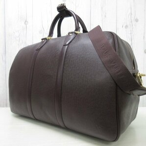 極美品 新品同様 LOUIS VUITTON ルイヴィトン タイガ ケンダル アカジュー ボストンバッグ バッグ M30116 ボルドー 2WAY メンズ 70395の画像3