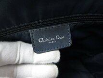 極美品 Christian Dior クリスチャン ディオール トロッター トートバッグ ハンドバッグ バッグ キャンバス×レザー 紺 A4収納可 70346_画像10