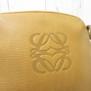 極美品 LOEWE ロエベ アナグラム ショルダーバッグ バッグ レザー 茶系 70389の画像9