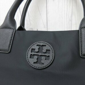 極美品 新品同様 Tory Burch トリーバーチ トートバッグ ハンドバッグ バッグ ナイロン×レザー 黒 A4収納可 70230Yの画像7