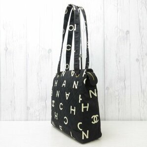 極美品 CHANEL シャネル ココマーク トートバッグ ショルダーバッグ バッグ キャンバス 黒 70477の画像5