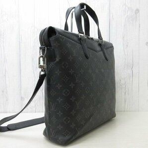 極美品 LOUIS VUITTON ルイヴィトン モノグラムエクリプス トート エクスプローラー ビジネス バッグ M40567 黒 A4可 メンズ 2WAY 70475の画像5