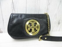 極美品 Tory Burch トリーバーチ ショルダーバッグ クラッチバッグ バッグ レザー 黒 2WAY 70588Y_画像2